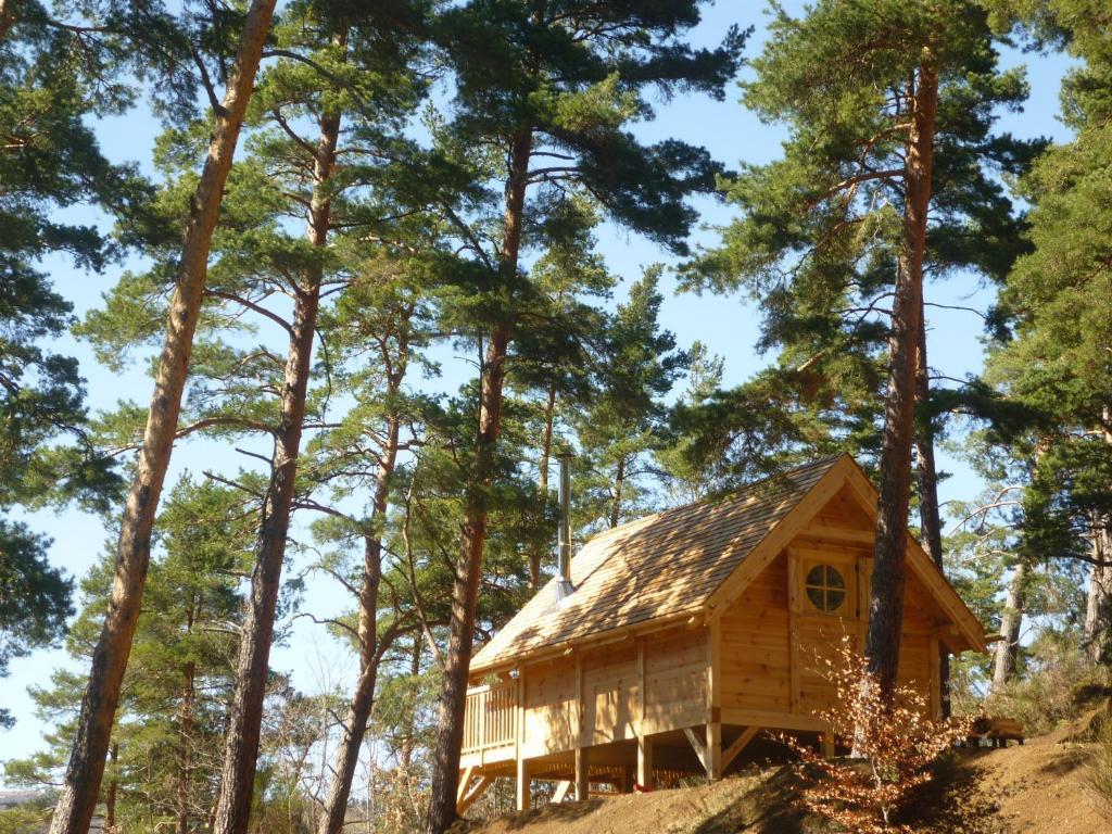 Cabane Lodge Domaine Du Lac Chambon Murol Cameră foto